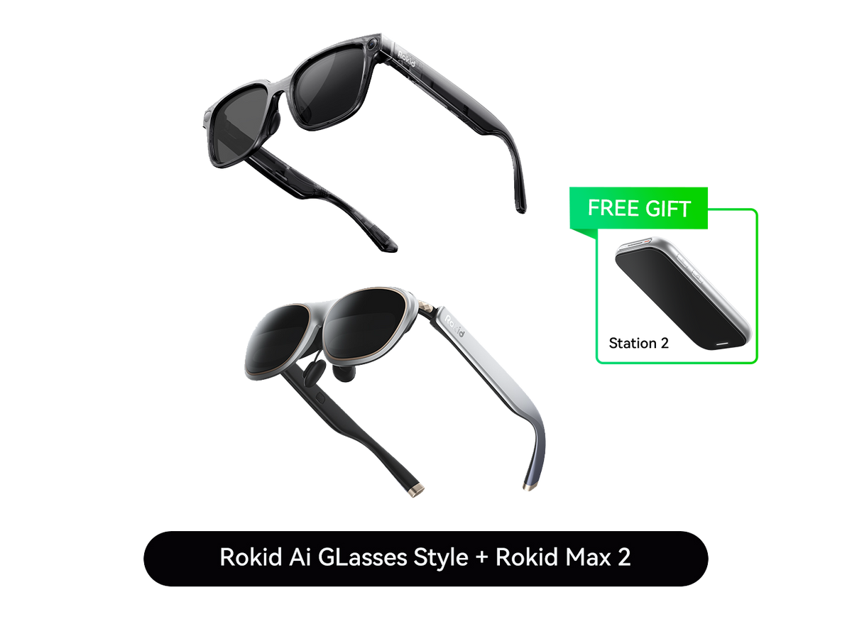 AI and AR Glasses Bundle – Camera AI Glasses plus Big-Screen AR Glasses – ai and ar glasses bundle – photo 1 of 3