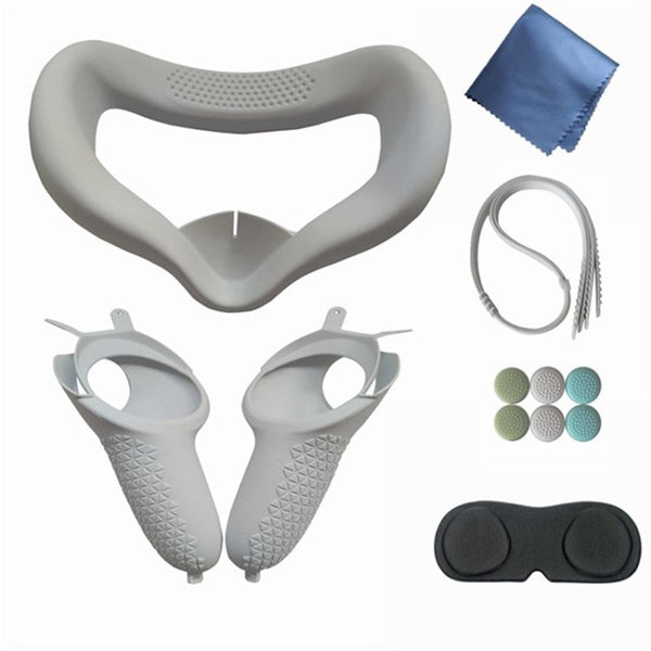 Silicone Cover for Oculus Quest 2 Face Mask Controller Grip Accessories Sweatproof Cushion Metanexus XR