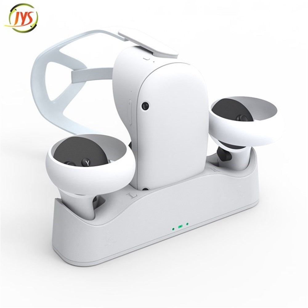 JYS Charging Dock for Oculus Quest 2 Headset Stand Controller Mount with Batteries Metanexus XR