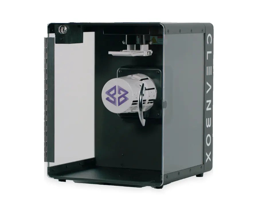 Cleanbox CX1 UV-C sanitizer cleaning XR headsets for MetaNexusXR's hygienic experiences. | MetaNexusXR