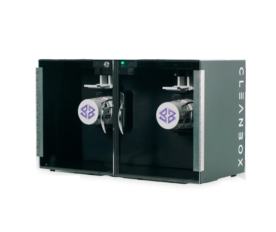 MetaNexusXR's Cleanbox CX2 sterilizes VR/AR/MR devices, ensuring enhanced user hygiene. | MetaNexusXR
