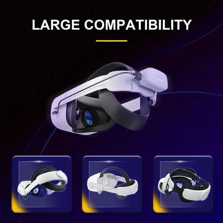 6000mAh Portable Battery Pack for Oculus Quest 2 & Meta Quest Pro - VR Charger with Head Strap Metanexus XR