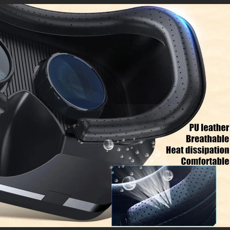 MetaNexusXR VR headset with HD IMAX screen, supports phone and joystick for immersive 3D gaming. | MetaNexusXR