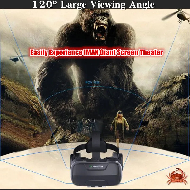 MetaNexusXR VR headset with HD screen, phone, and joystick for immersive 3D gaming. | MetaNexusXR