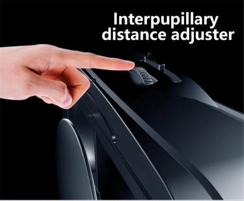 Black VR headset showing HD 3D display for 5-7 inch phones | MetaNexusXR