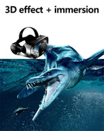 Sleek black smartphone VR headset with detachable gamepad controller for immersive HD 3D use | MetaNexusXR