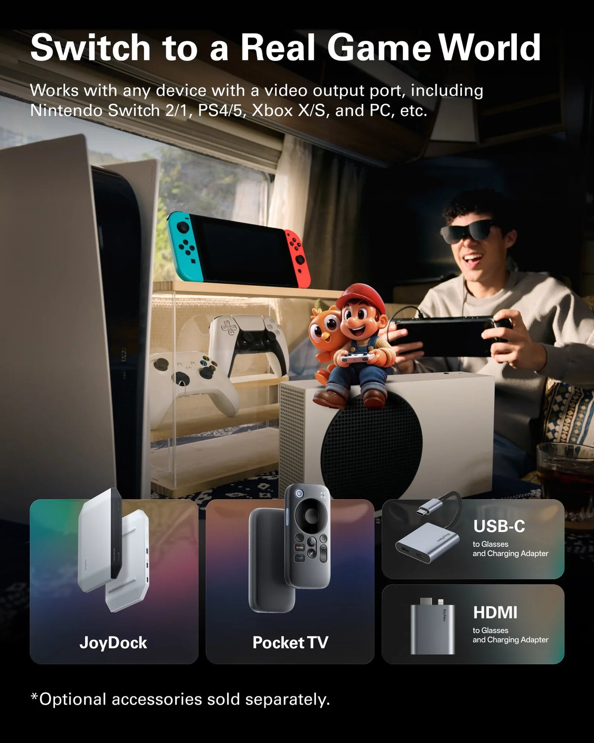 Display Glasses – 1,200-Nit Tandem Micro-OLED, 201" Screen, Dual TÜV – display glasses – photo 9 of 14