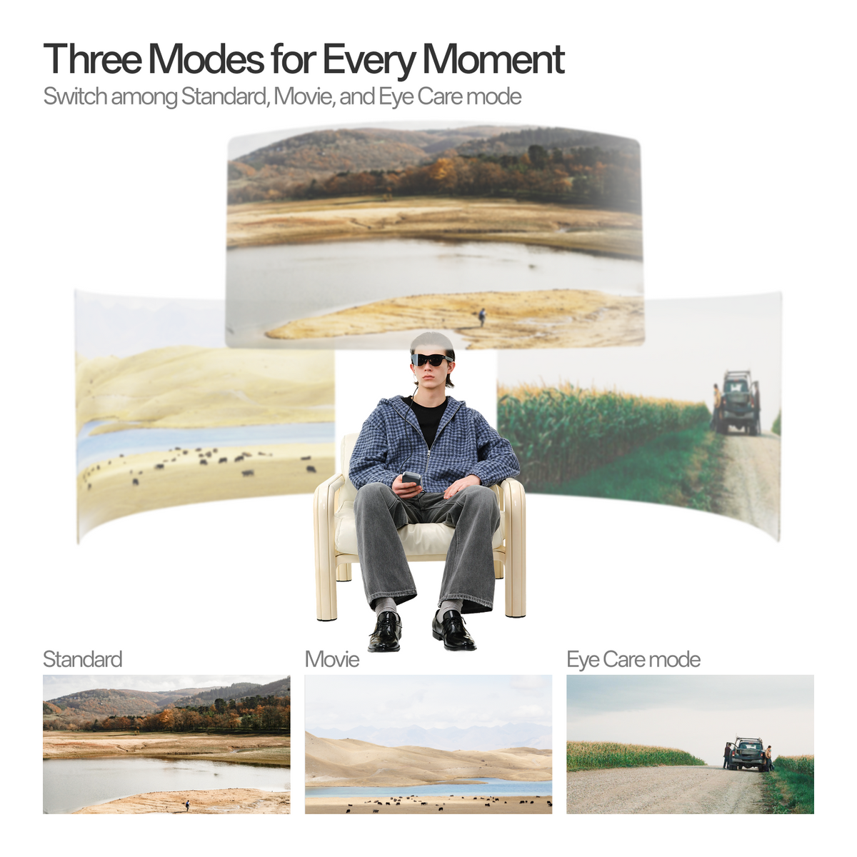 HDR AR Glasses – HDR10 201" Micro-OLED with AI Upscaling and Native 3D – hdr ar glasses – photo 8 of 10