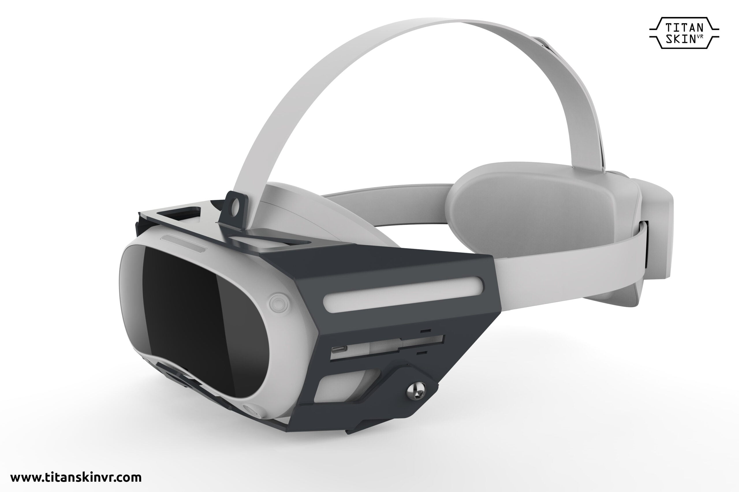 MetaNexusXR TitanSkinVR rugged case snugly fits a PICO 4 VR headset, ensuring robust protection. | MetaNexusXR