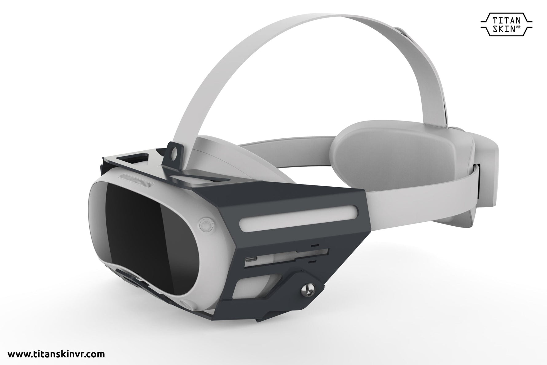MetaNexusXR TitanSkinVR rugged case snugly fits a PICO 4 VR headset, ensuring robust protection. | MetaNexusXR