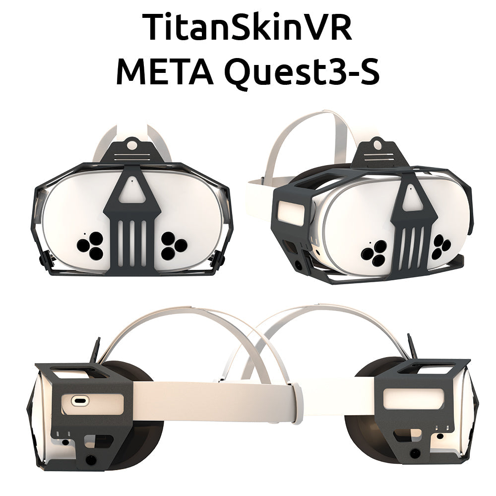 MetaNexusXR TitanSkinVR: armored protective skin for the Meta Quest 3S VR headset. | MetaNexusXR