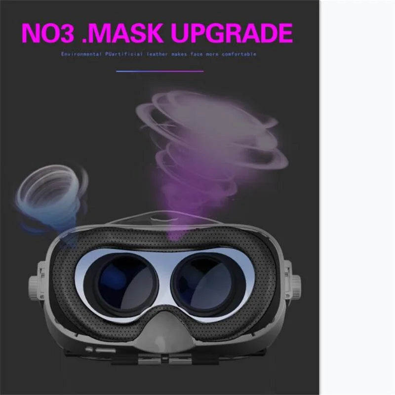 Virtual Reality VR Glasses for Phone IMAX Huge Screen 3D Glasses Google Cardboard Box VR Headset Helmet with Fan,Support Gamepad Metanexus XR
