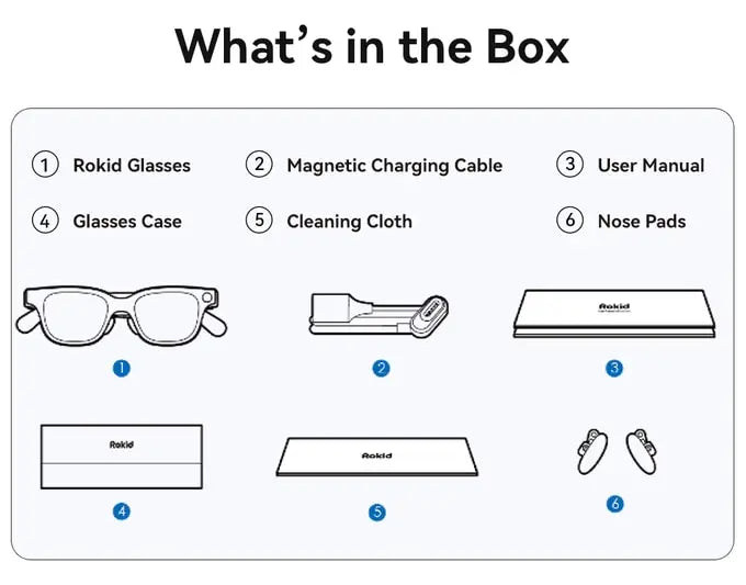 Rokid Glasses lightweight AR smartglasses take photos navigate in real time translate teleprompters AI Glasses Metanexus XR