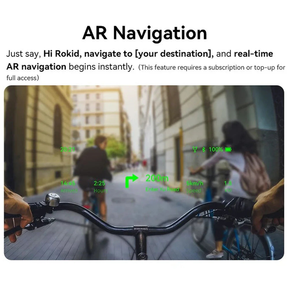 Rokid Glasses lightweight AR smartglasses take photos navigate in real time translate teleprompters AI Glasses Metanexus XR