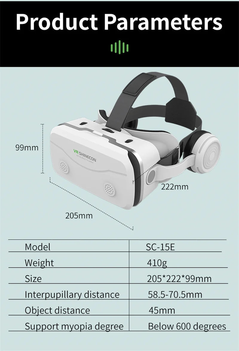 G15E VR headset streaming IMAX 3D movie from smartphone in virtual reality | MetaNexusXR