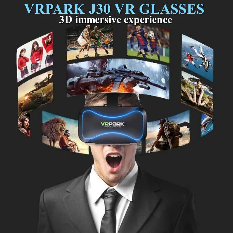 MetaNexusXR J30 VR headset box with 4K 3D glasses, stereo VR headset for phones. | MetaNexusXR