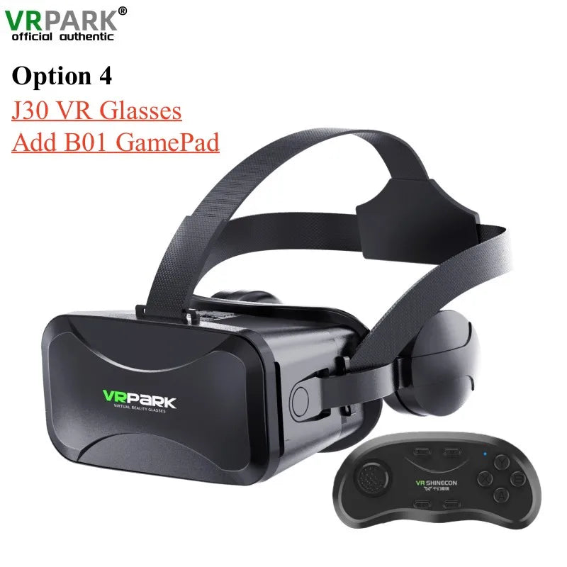 Original J30 4K Virtual Reality 3D Glasses Box Stereo VR Google Cardboard Headset Helmet for IOS Android Phone Max 6.7",Rocker Metanexus XR