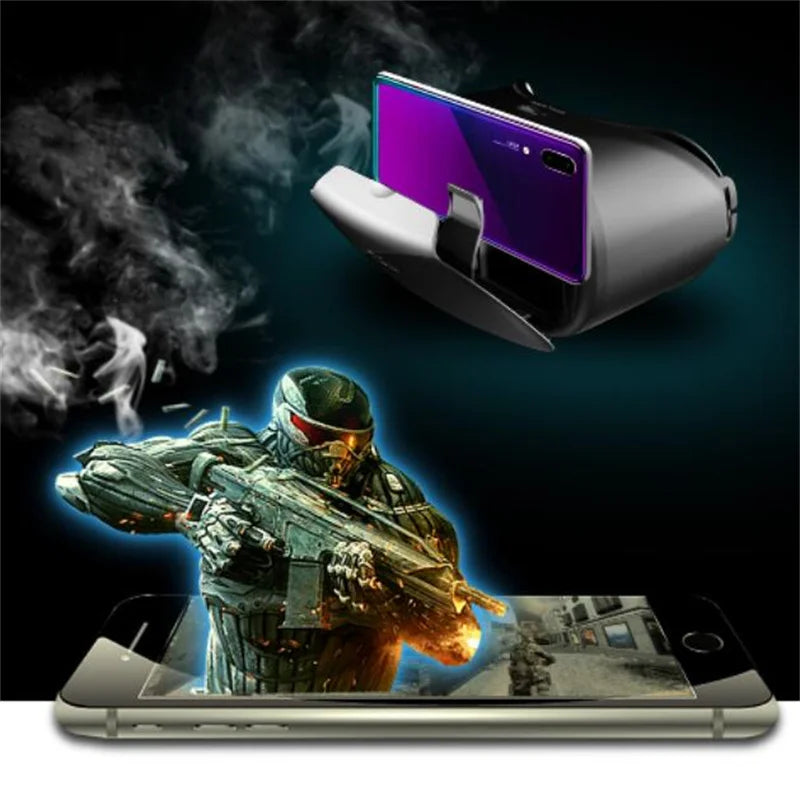 MetaNexus XR headset with Wireless Rocker controller, compatible with 5-7" smartphones for immersive VR experiences. | MetaNexusXR