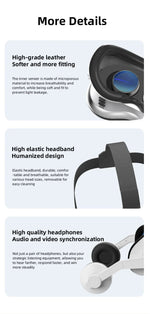 Black MetaNexusXR G18E VR headset with joystick support graphic showing HD phone display | MetaNexusXR