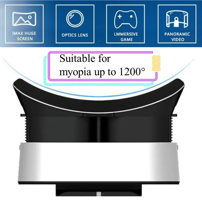 MetaNexusXR V5 VR headset displaying 4K IMAX 3D video on a smartphone. | MetaNexusXR