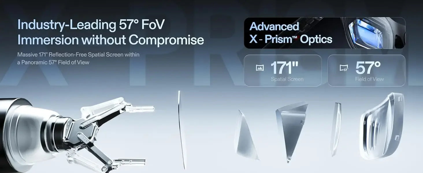 MetaNexusXR's private cinema: XREAL One Pro AR glasses projecting a 477" HD virtual screen. | MetaNexusXR