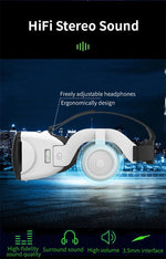 IMAX-sized 3D film projected from MetaNexusXR headset linking smartphone and joystick | MetaNexusXR