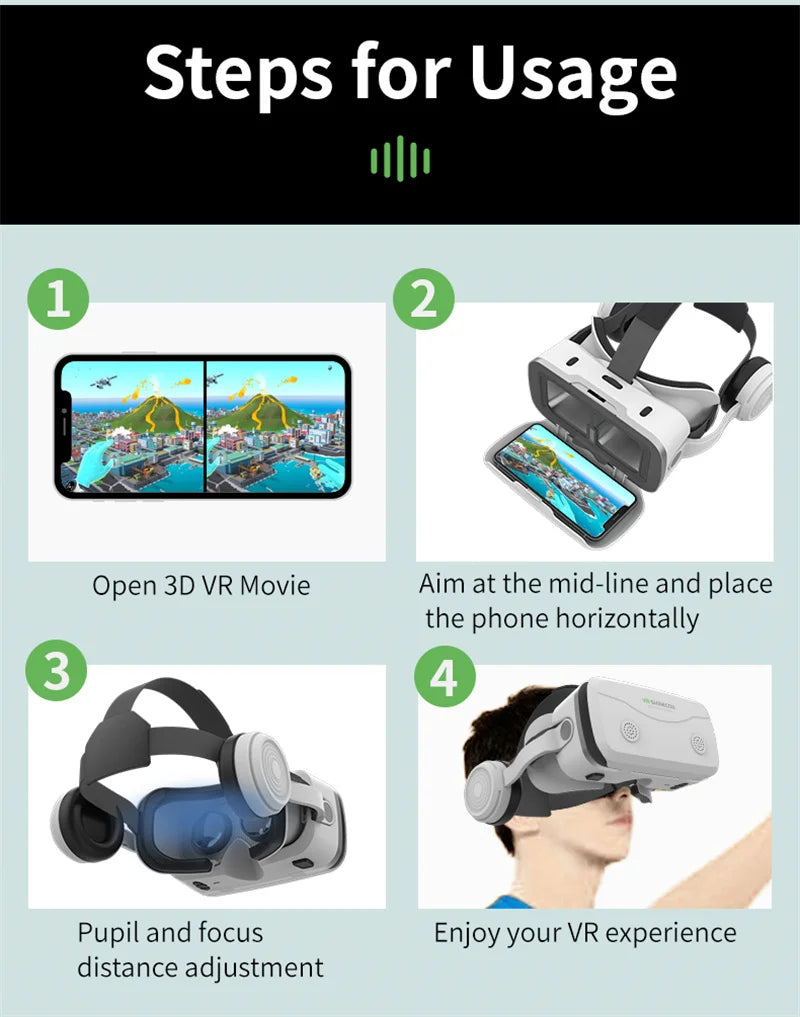 MetaNexusXR G15E VR headset with phone display showing IMAX 3D cinema interface | MetaNexusXR