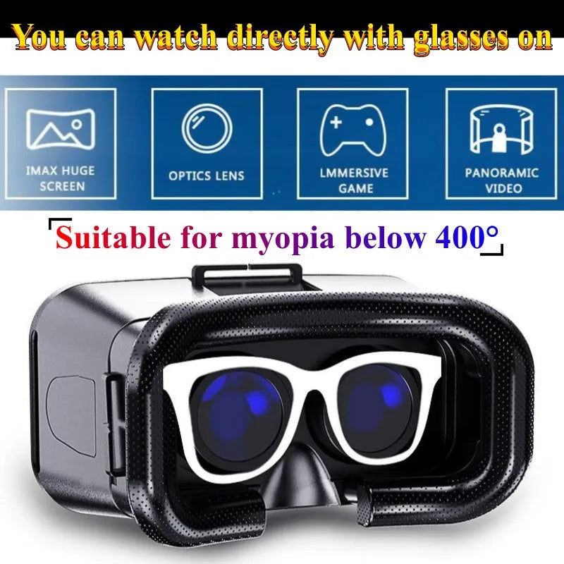MetaNexusXR VR headset with 4K display, compatible with iOS/Android phones and joysticks. | MetaNexusXR