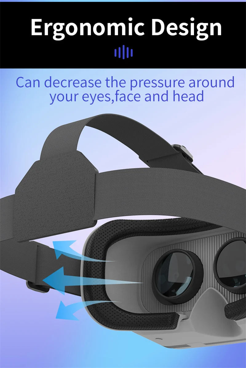 Black G15 IMAX VR headset with HD lenses and adjustable straps for 4.7-7in phones | MetaNexusXR