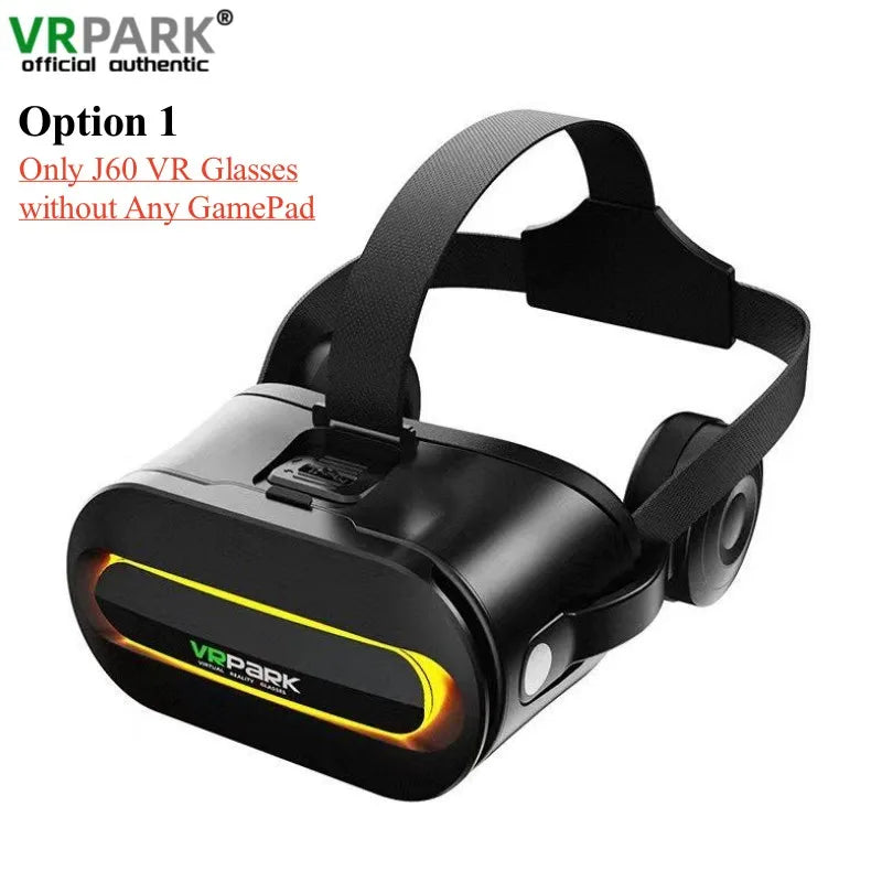 Original J60 4K Wireless Virtual Reality VR Glasses Stereo 3D Videos Google Cardboard Box Headset Helmet for Smartphone Max 6.7" Metanexus XR