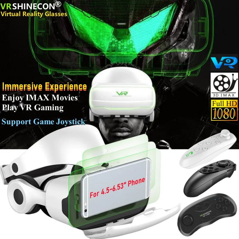 MetaNexusXR IMAX VR headset box, showcasing immersive 3D glasses for 4.5-6.53" smartphones. | MetaNexusXR