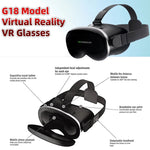 Black VR headset with 4K 3D display and dual phone-linked joysticks | MetaNexusXR