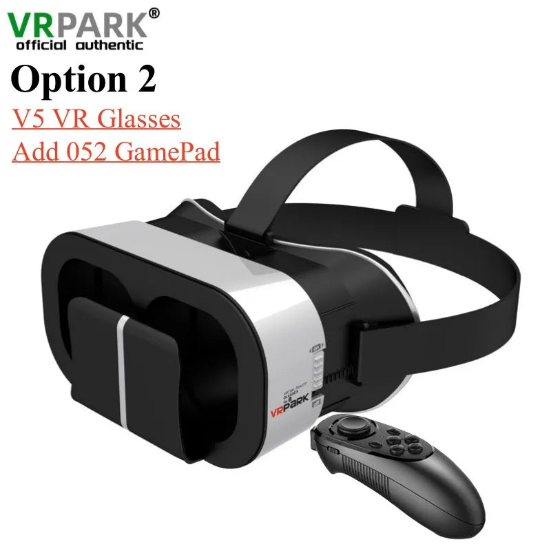 MetaNexusXR V5 VR headset with phone inserted, showcasing immersive 4K IMAX 3D display. | MetaNexusXR