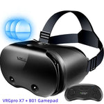 Original VRGpro X7 VR Virtual Reality 3D Glasses Box VR Google Cardboard Helmet for IOS Android 5-7" Smartphone,Wireless Rocker Metanexus XR