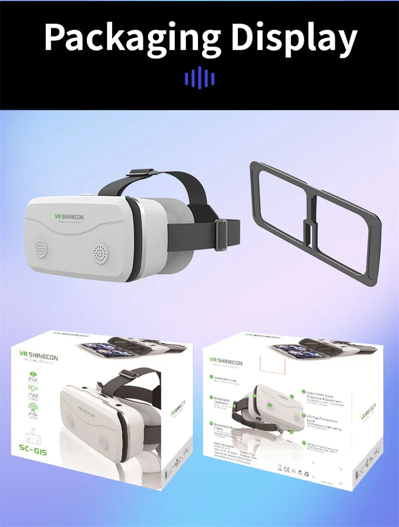 Black G15 IMAX VR headset with adjustable head strap for 4.7-7in smartphones | MetaNexusXR