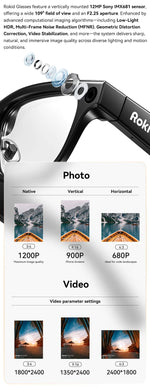 Rokid Glasses lightweight AR smartglasses take photos navigate in real time translate teleprompters AI Glasses Metanexus XR