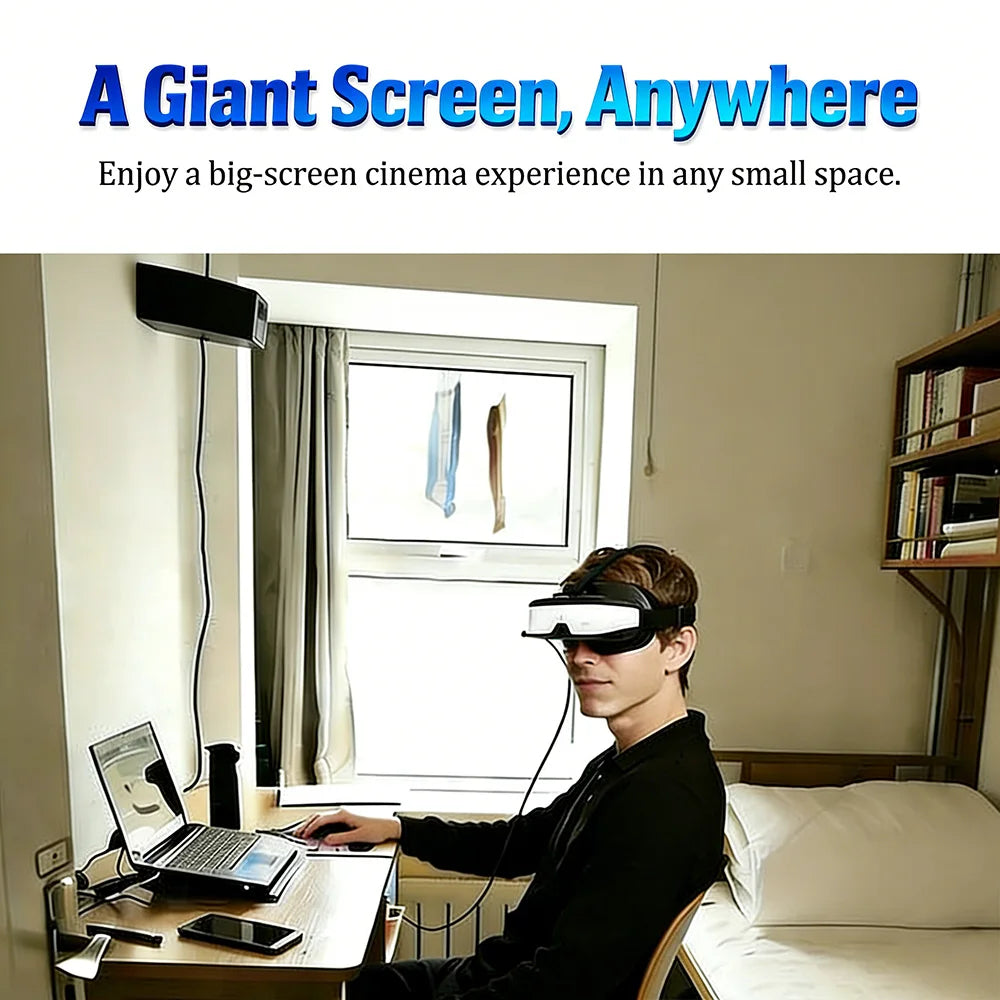 MetaNexusXR XR headset with HDMI input and battery hub connecting monitors, laptop, console | MetaNexusXR