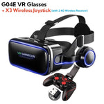 MetaNexusXR VR headset with joystick, showcasing immersive 3D viewing for smartphones. | MetaNexusXR