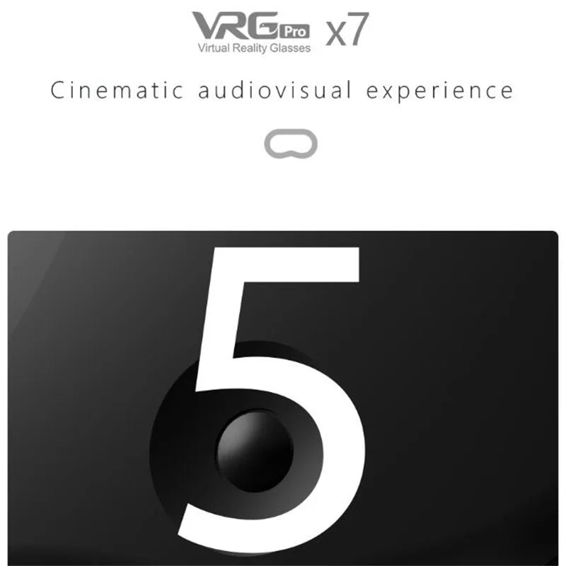 MetaNexusXR VRGpro X7 VR headset and wireless rocker, designed for 5-7" smartphones. | MetaNexusXR