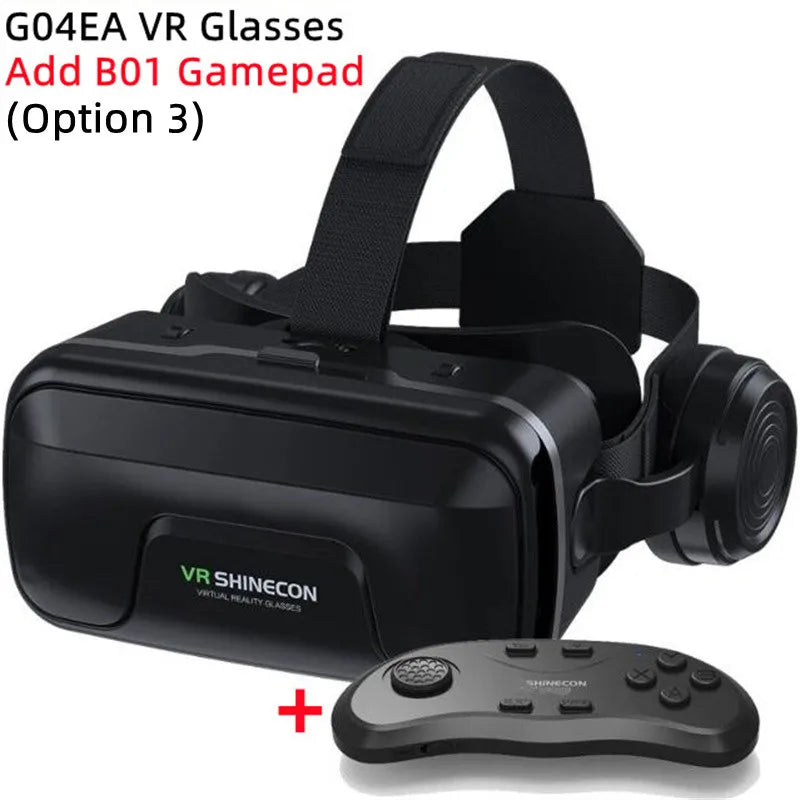 MetaNexusXR VR headset box, compatible with smartphones up to 7.2", supporting gamepad. | MetaNexusXR