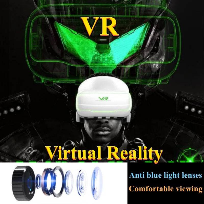 MetaNexusXR VR headset box with IMAX 3D glasses, showcasing immersive technology for iOS and Android phones. | MetaNexusXR