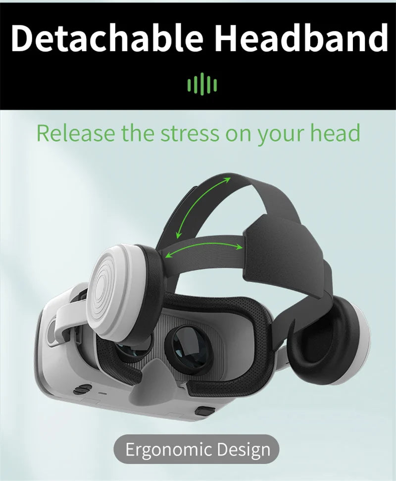 MetaNexusXR G15E VR glasses showing immersive space scene, fits 4.7-7in phones with joystick support | MetaNexusXR
