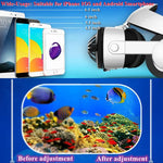 Virtual Reality VR Glasses for Phone IMAX Huge Screen 3D Glasses Google Cardboard Box VR Headset Helmet with Fan,Support Gamepad Metanexus XR