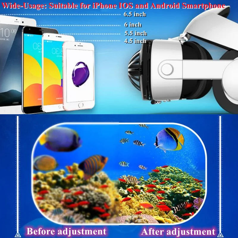 Virtual Reality VR Glasses for Phone IMAX Huge Screen 3D Glasses Google Cardboard Box VR Headset Helmet with Fan,Support Gamepad Metanexus XR