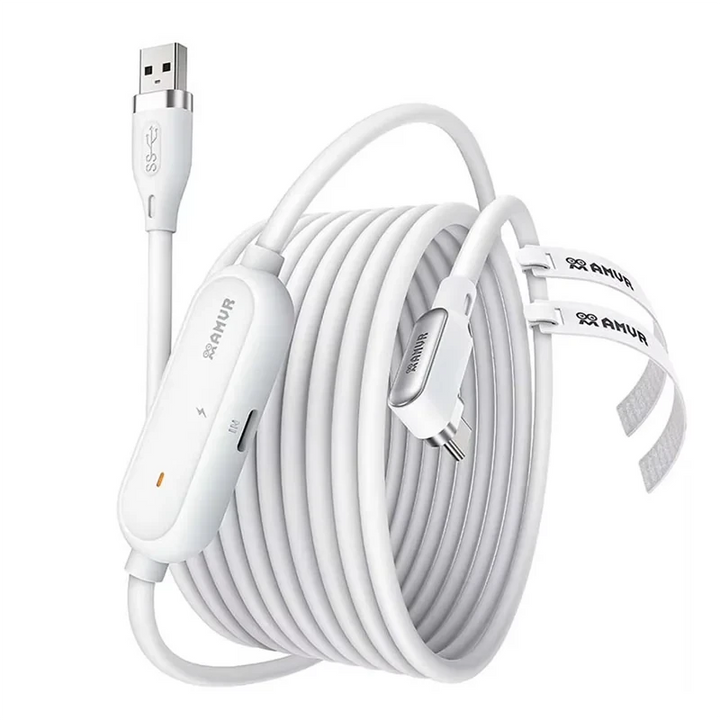 AMVR Type-C USB Cable Fast Charging 18W Rechargeable VR Link Cable For Quest 3/3S/2/Pro For Pico4/Ultra Compatible PC/Steam Metanexus XR