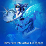 Virtual Reality VR Glasses for Phone IMAX Huge Screen 3D Glasses Google Cardboard Box VR Headset Helmet with Fan,Support Gamepad Metanexus XR