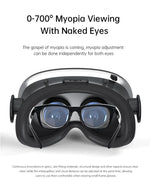 VR headset with wide display cradle for 4.7-7in phones and paired game joysticks | MetaNexusXR