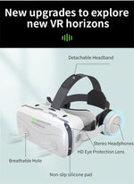 MetaNexusXR G15E VR headset streaming IMAX 3D movie from smartphone, joystick-ready | MetaNexusXR