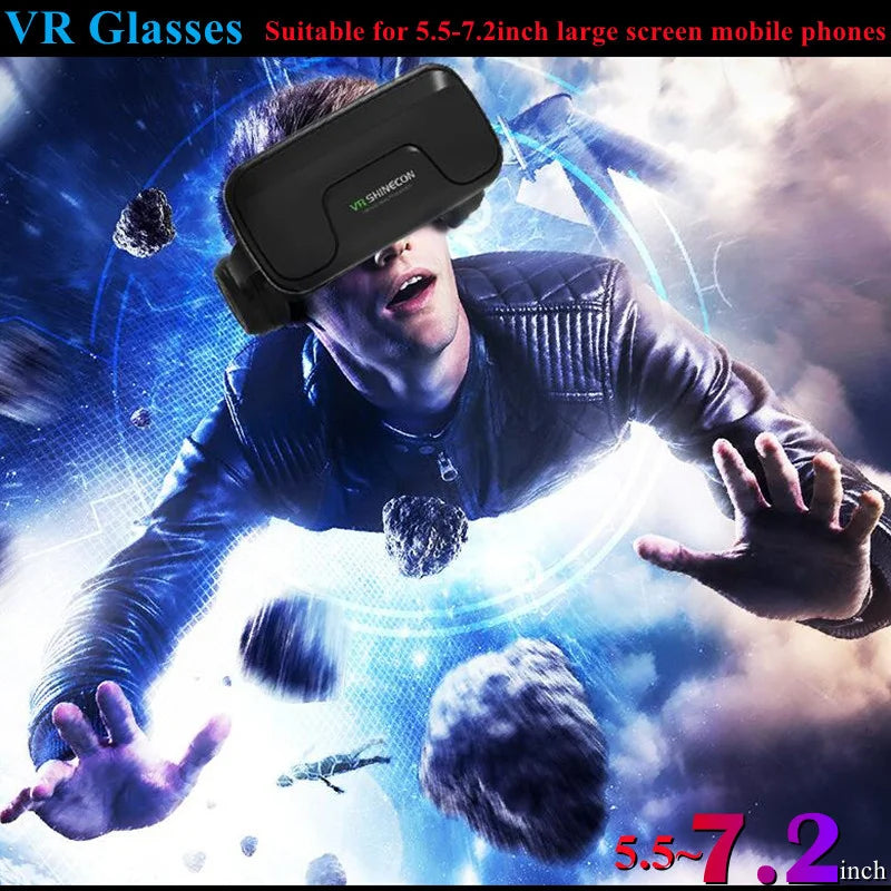 MetaNexusXR VR headset box with virtual reality glasses, stereo 3D, and phone compatibility. | MetaNexusXR