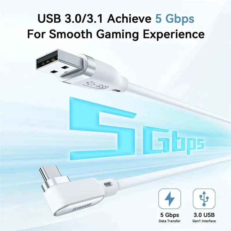AMVR Type-C USB Cable Fast Charging 18W Rechargeable VR Link Cable For Quest 3/3S/2/Pro For Pico4/Ultra Compatible PC/Steam Metanexus XR